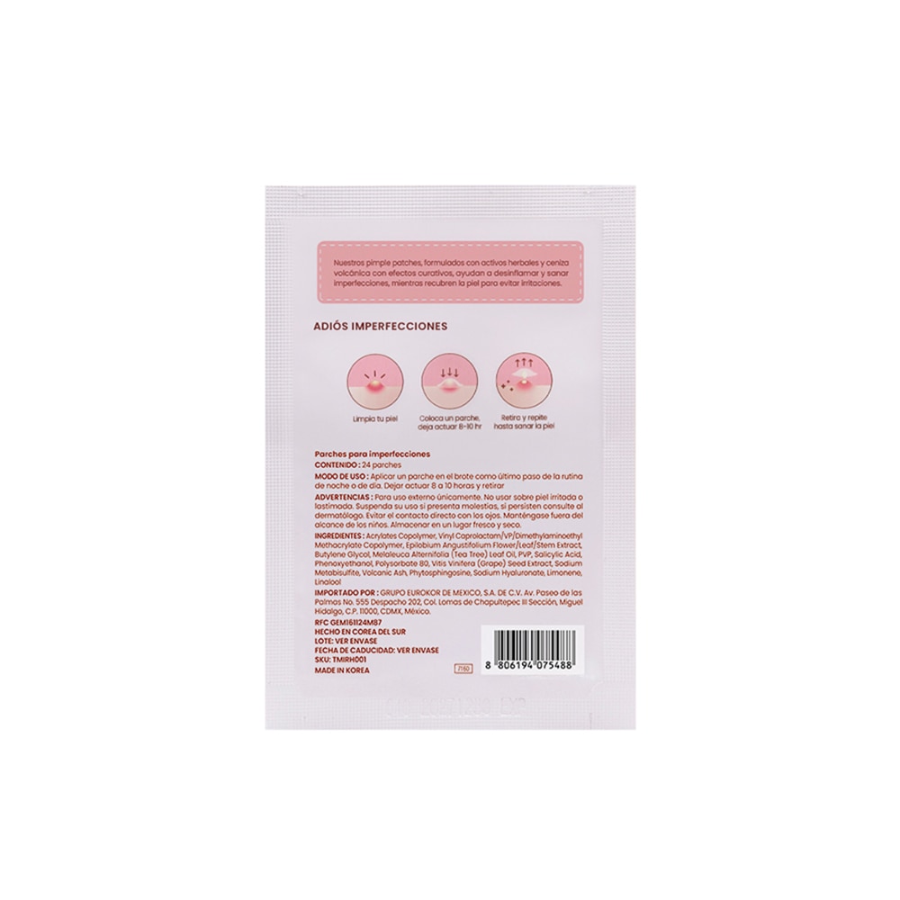 PIMPLE PATCH PARCHES PARA ACNE (PARCHES PARA ACNÉ)