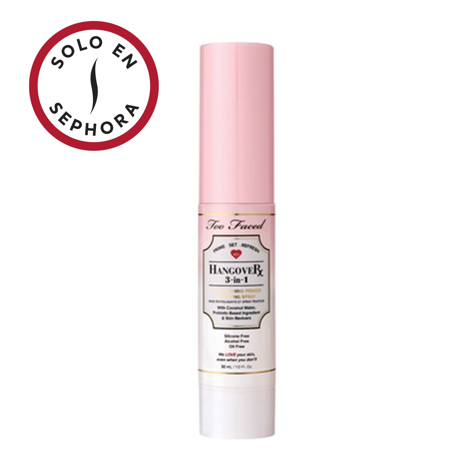 TRAVEL-SIZE HANGOVER SETTING SPRAY 3-IN-1 REPLENISHING PRIMER & SPRAY (SPRAY PRIMER Y FIJADOR DE MAQUILLAJE MINI)