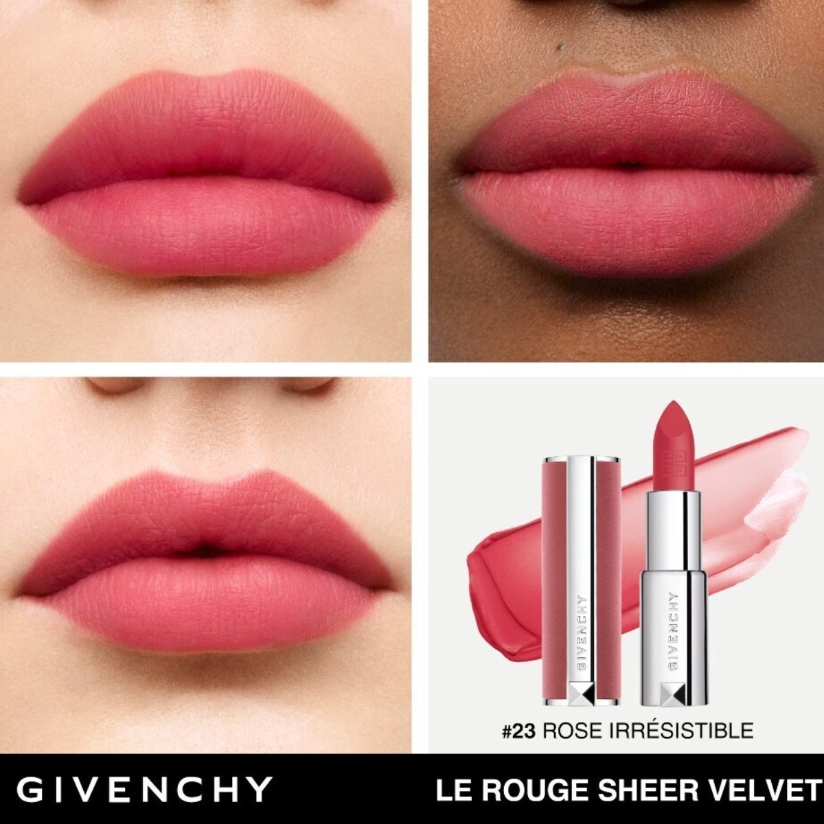 LE ROUGE SHEER VELVET LIPSTICK DE GIVENCHY (LABIAL MATE DE EFECTO DIFUMINADO Y LARGA DURACIÓN )