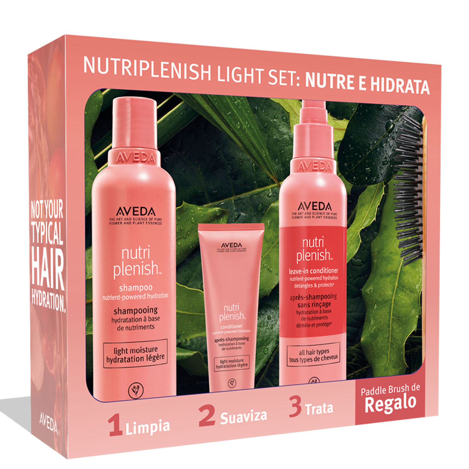 NUTRIPLENISH MINI PADDLE SET (SET DE CUIDADO DE CABELLO)
