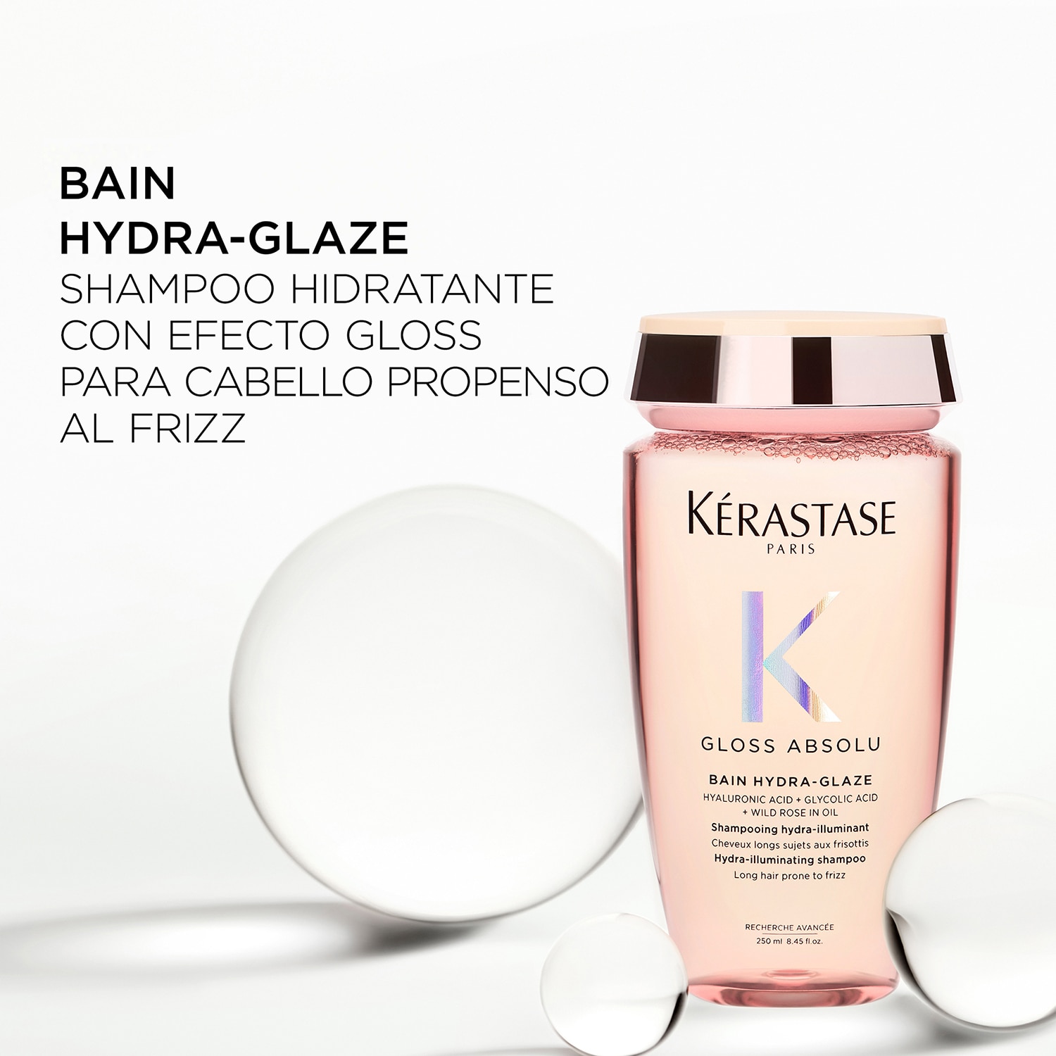 KÉRASTASE GLOSS ABSOLU BAIN HYDRA-GLAZE SHAMPOO PARA CABELLO CON FRIZZ (SHAMPOO PARA CABELLO CON FRIZZ)