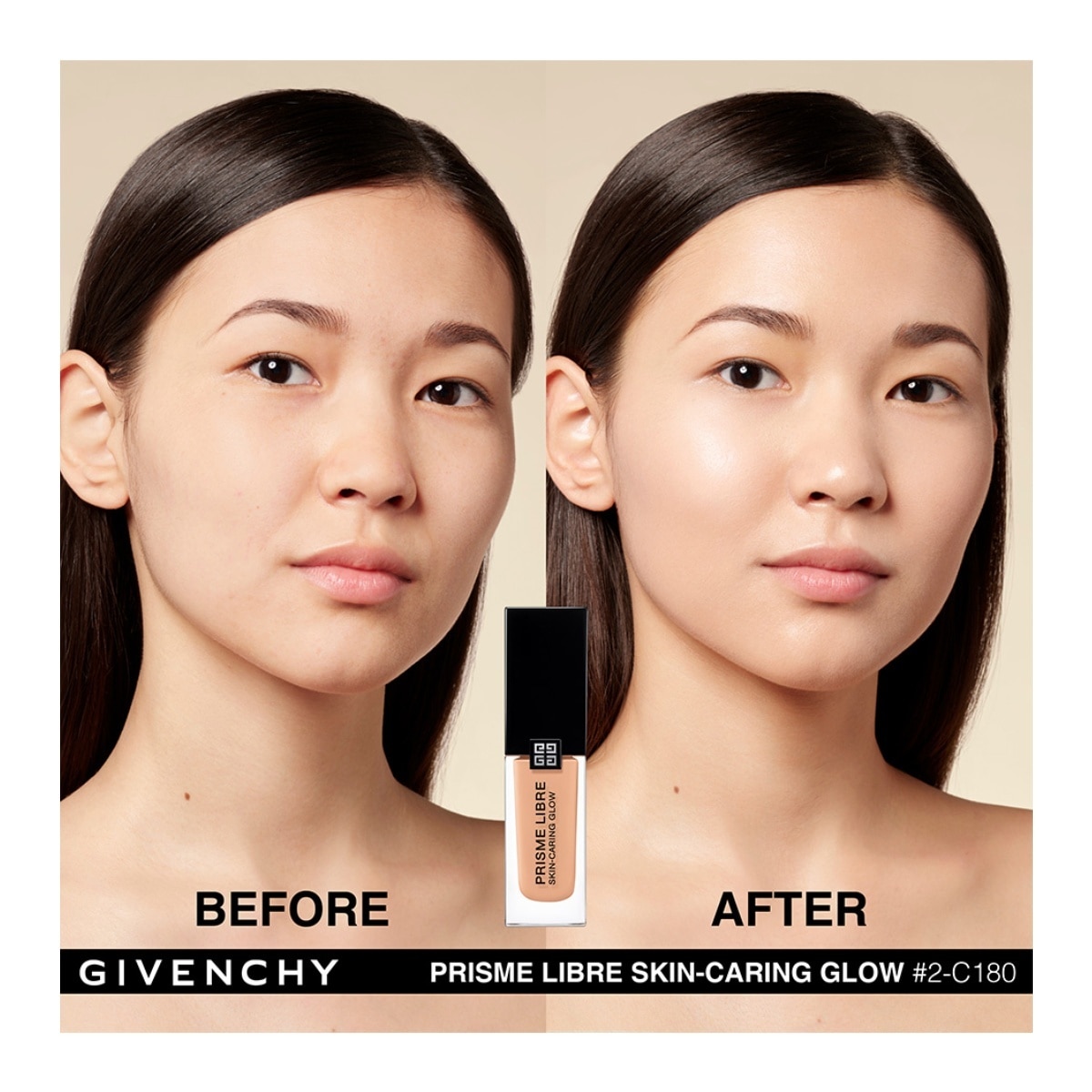 PRISME LIBRE SKIN-CARING GLOW BASE DE MAQUILLAJE LÍQUIDA (BASE HIDRATANTE AL CUIDADO DE LA PIEL)
