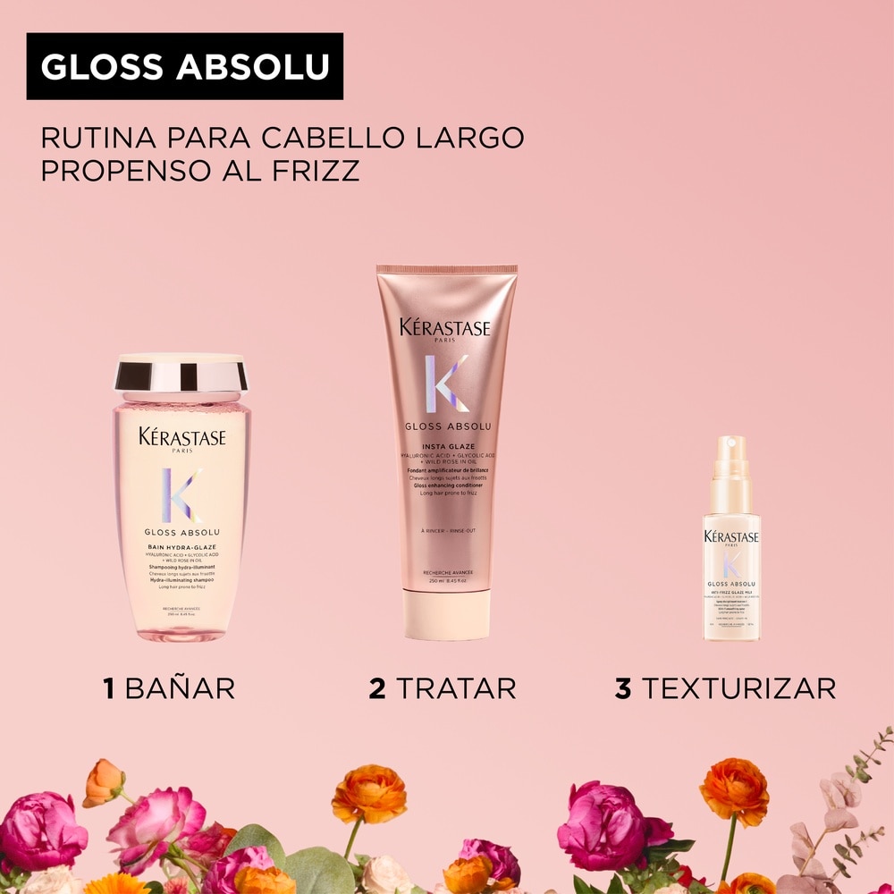 SET GLOSS ABSOLU PARA CABELLO CON FRIZZ K&Eacute;RASTASE (SET TAMA&Ntilde;O VIAJE)