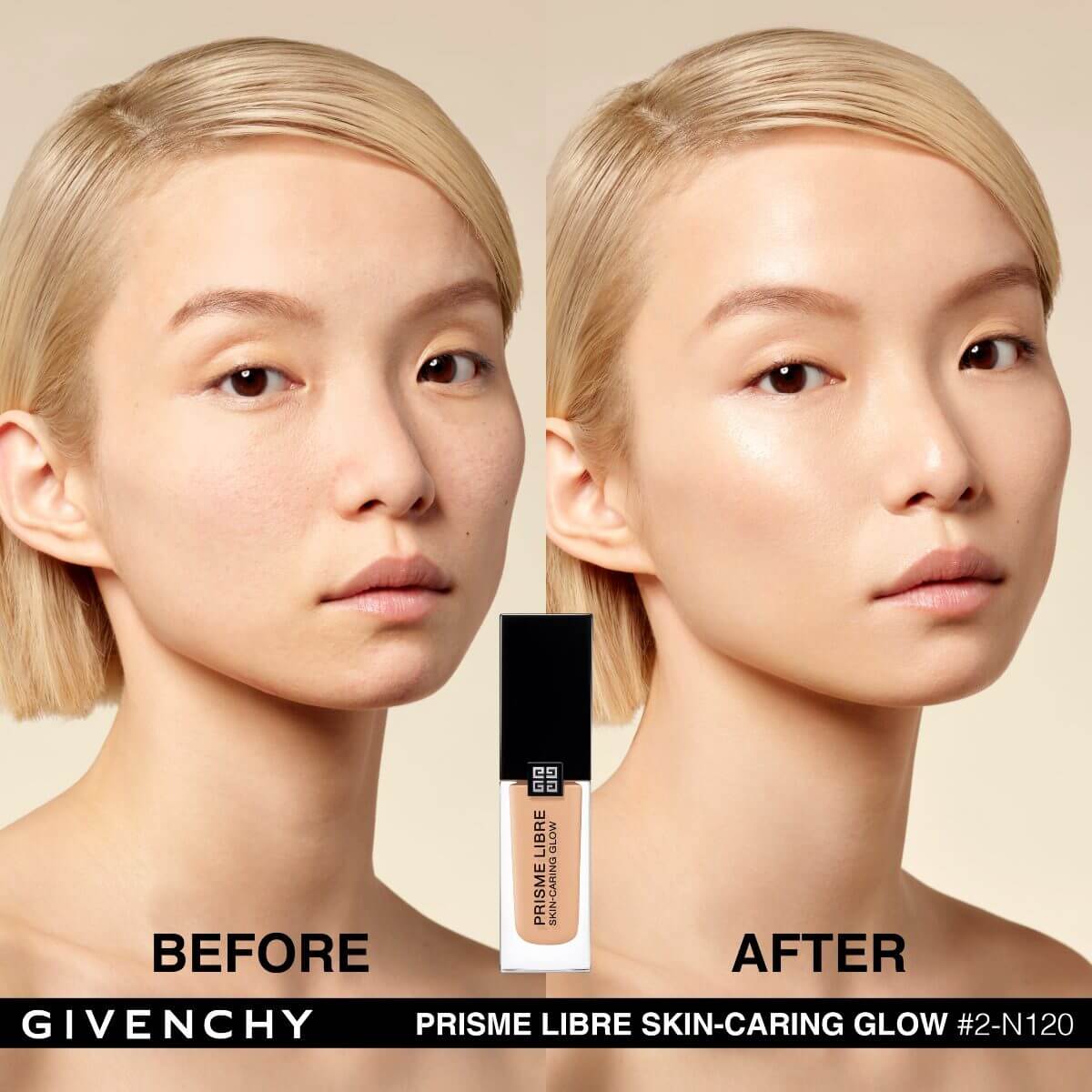 PRISME LIBRE SKIN-CARING GLOW BASE DE MAQUILLAJE LÍQUIDA (BASE HIDRATANTE AL CUIDADO DE LA PIEL)