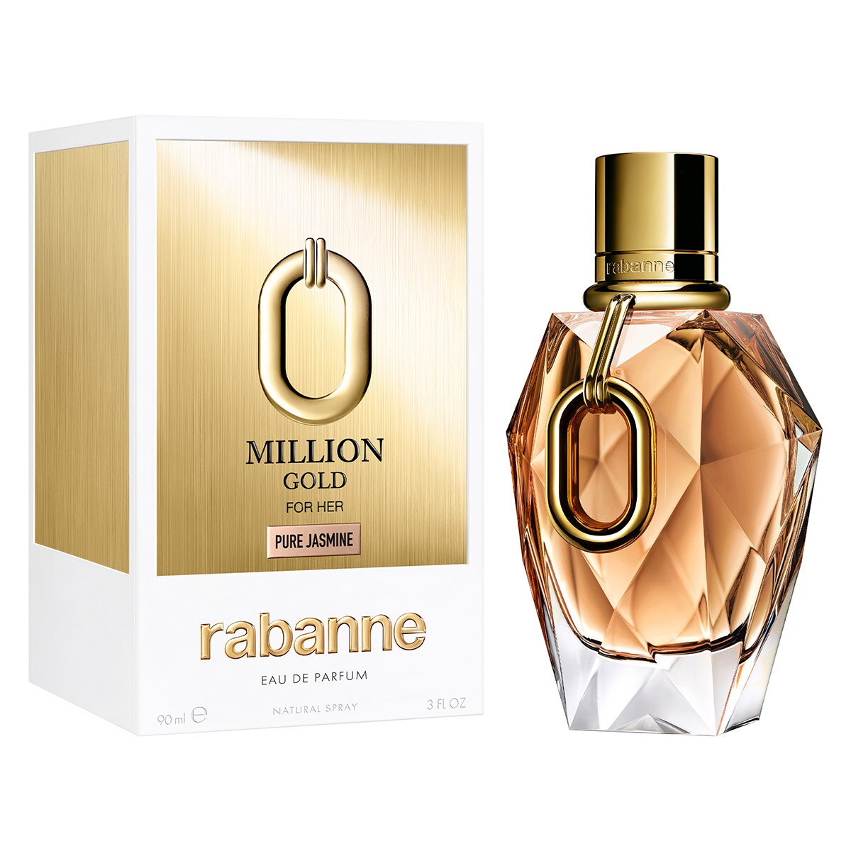 Parfum Paco Rabanne Million Gold For Her Pure Jasmine - EDP 90 Ml, Neuf, Jamais Ouvert