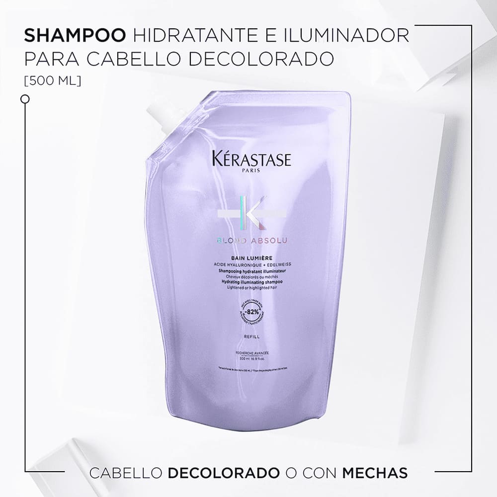 BLOND ABSOLU REFILL SHAMPOO BAIN LUMIERE KÉRASTASE (REFILL DE SHAMPOO HUMECTANTE PARA CABELLO RUBIO)