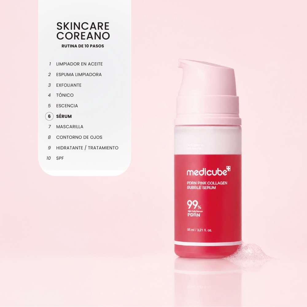 PDRN PINK COLLAGEN BUBBLE SERUM (SUERO FACIAL EN ESPUMA)