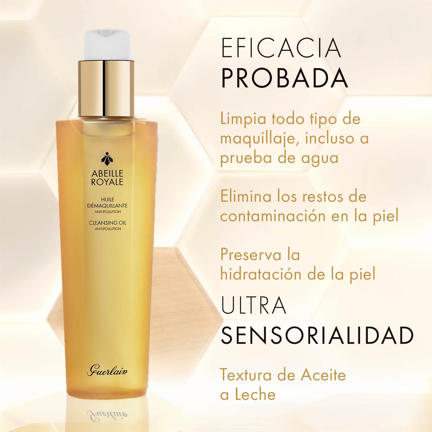 ABEILLE ROYALE ACEITE DESMAQUILLANTE ANTICONTAMINACIÓN 150ML