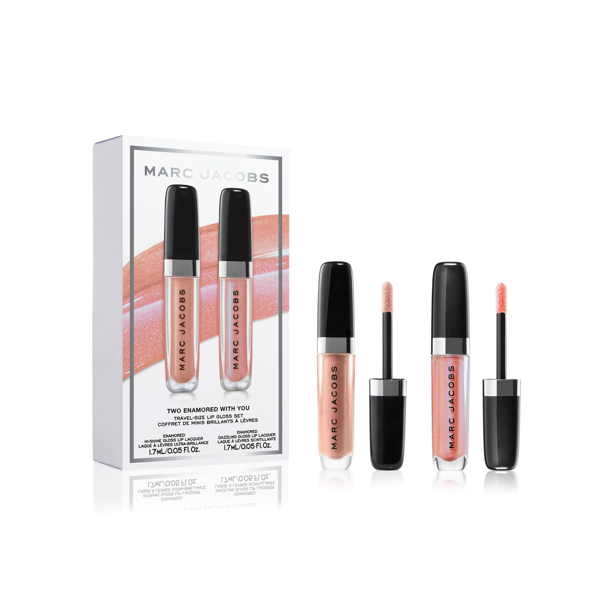 SET DE BRILLO DE LABIOS TWO ENAMORED WITH YOU TRAVELSIZE LIP GLOSS SET