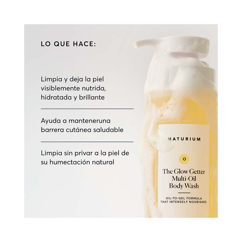 THE GLOW GETTER MULTI-OIL BODY WASH MINI (JAB&Oacute;N CORPORAL CON M&Uacute;LTIPLES ACEITES MINI)