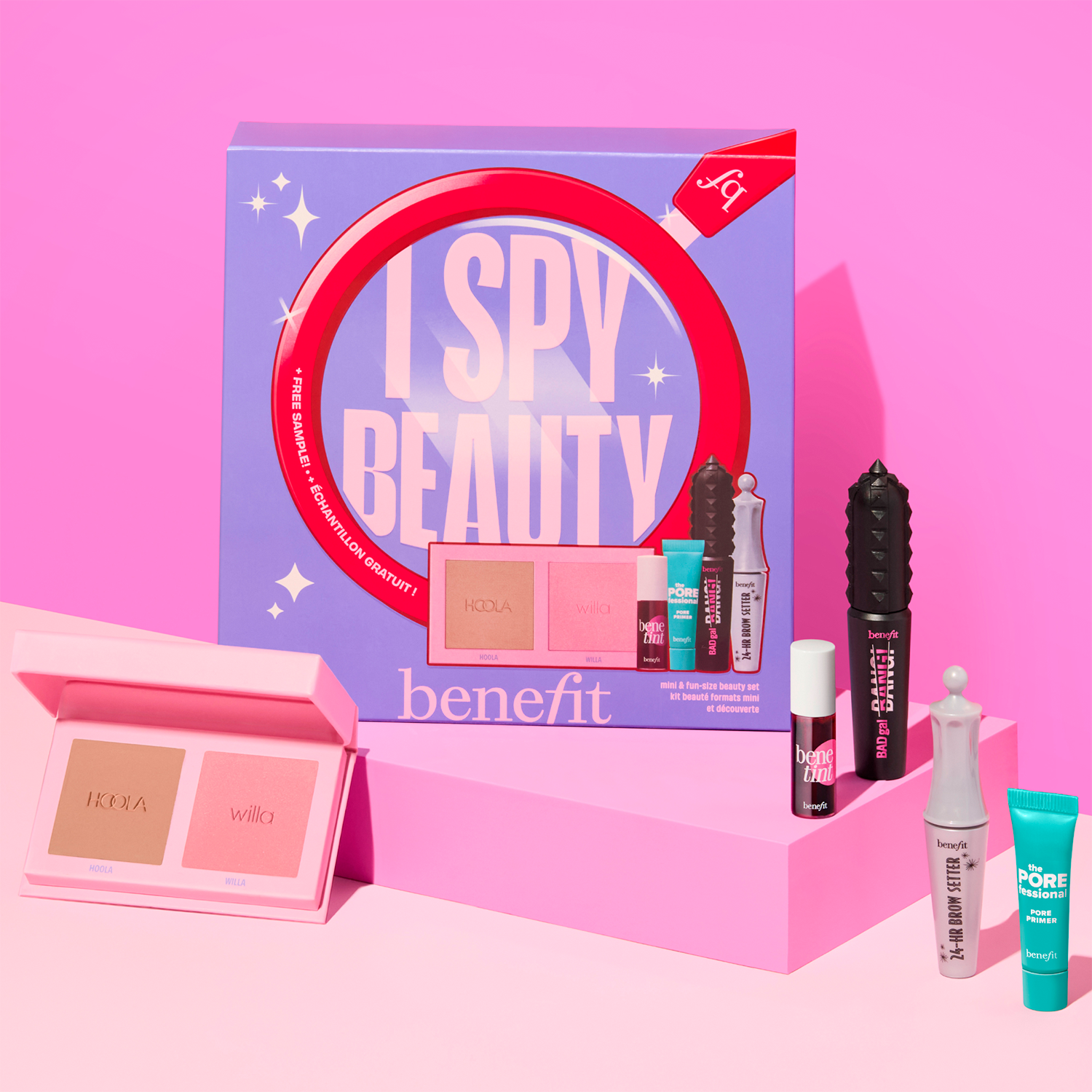 HOLIDAY SET I SPY BEAUTY KIT (SET DE BLUSH, BRONZER, PRIMER, PESTAÑAS Y CEJAS)