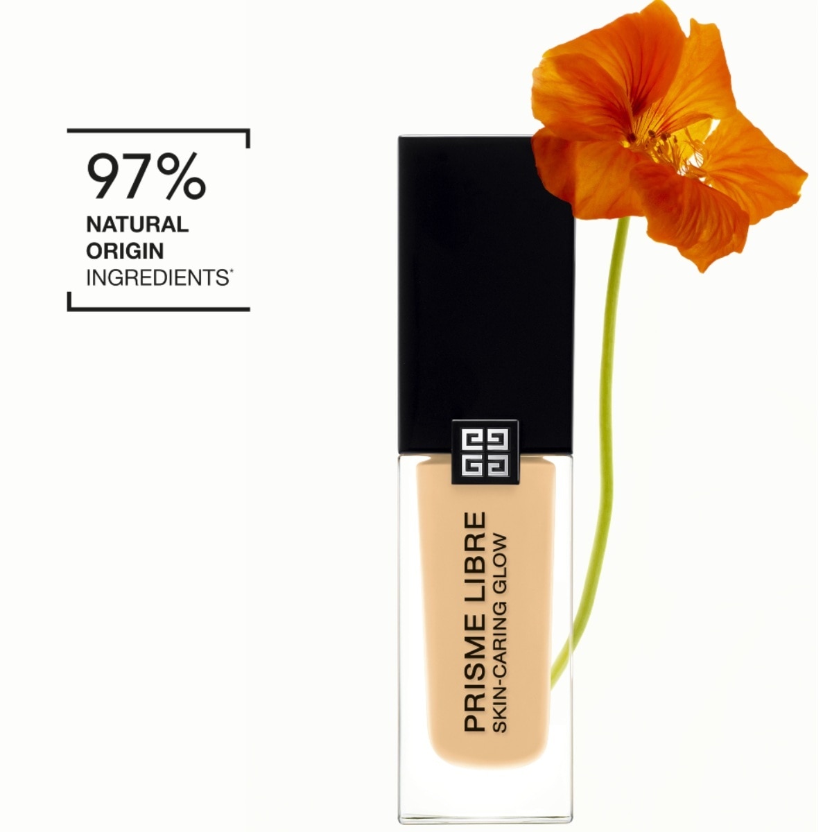PRISME LIBRE SKIN-CARING GLOW BASE DE MAQUILLAJE LÍQUIDA (BASE HIDRATANTE AL CUIDADO DE LA PIEL)