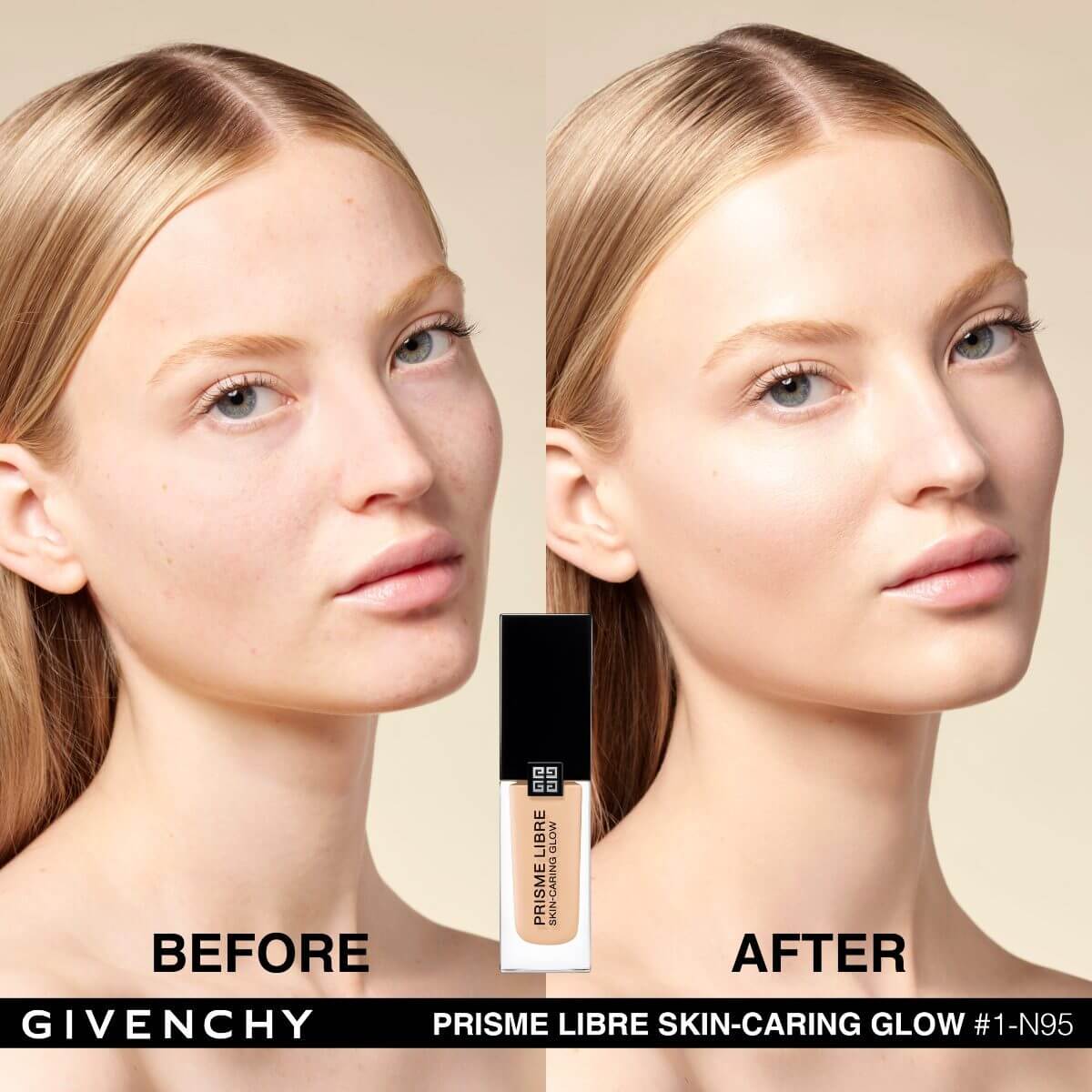 PRISME LIBRE SKIN-CARING GLOW BASE DE MAQUILLAJE LÍQUIDA (BASE HIDRATANTE AL CUIDADO DE LA PIEL)