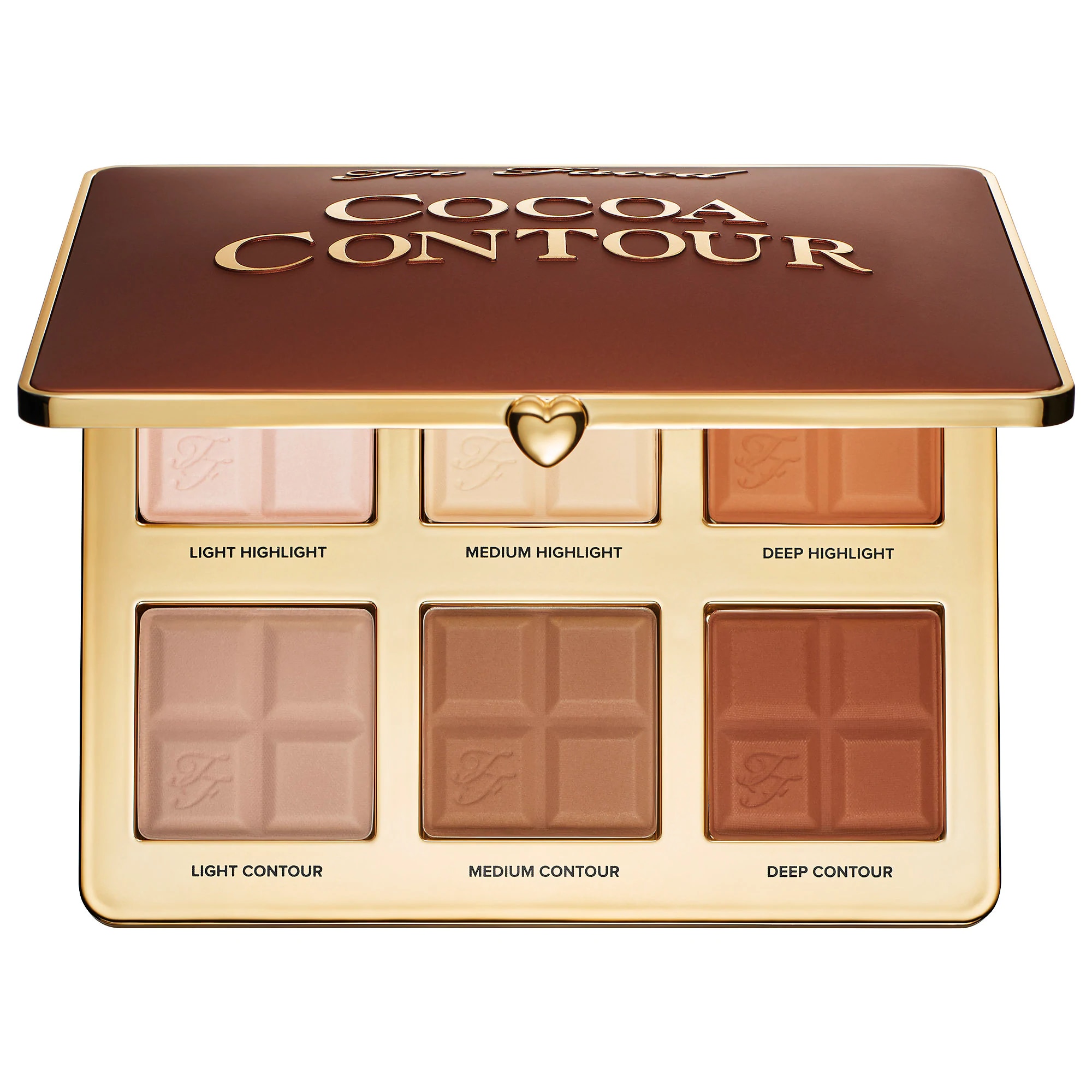 Paleta para rostros Cocoa Contour Palette de Too Faced en Sephora de México.