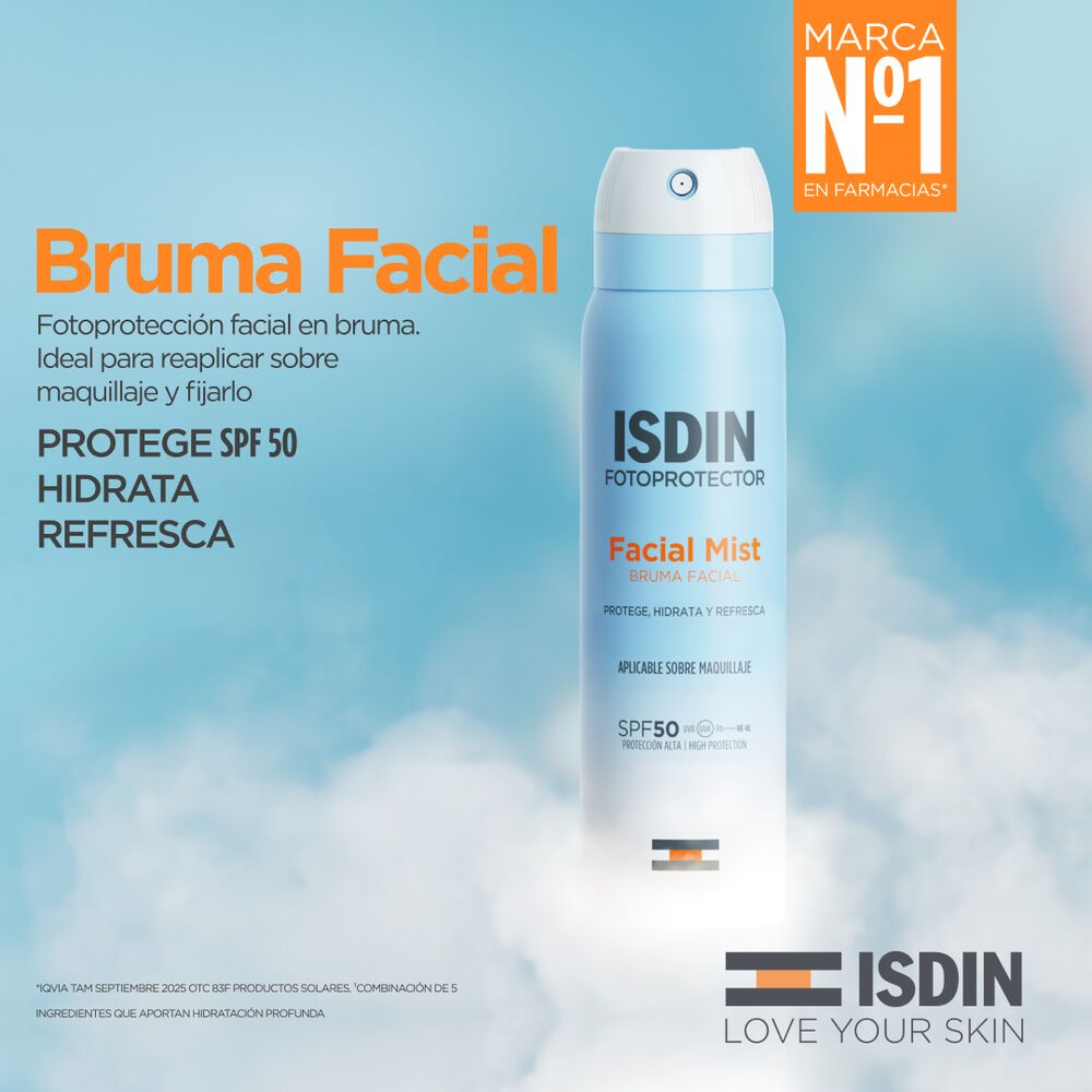 ISDIN FACIAL MIST SPF50 100ML (BRUMA HIDRATANTE CON PROTECTOR SPF50)