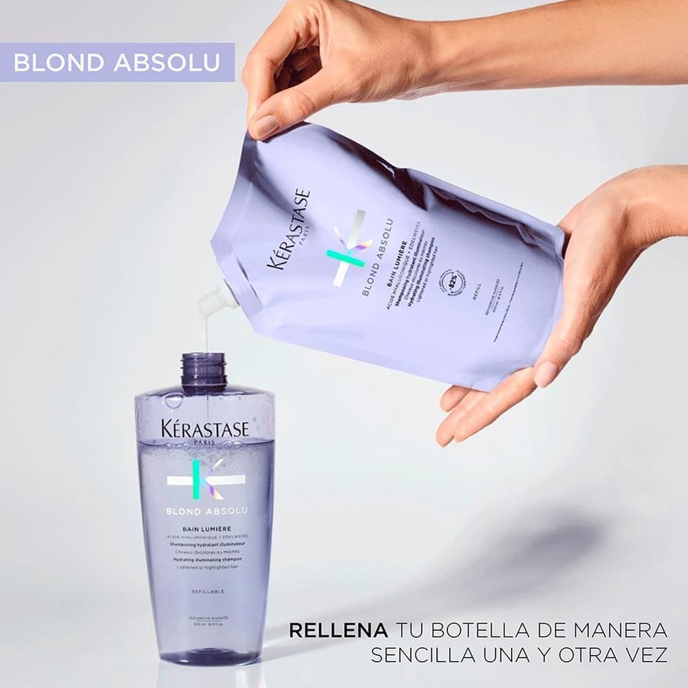 BLOND ABSOLU REFILL SHAMPOO BAIN LUMIERE KÉRASTASE (REFILL DE SHAMPOO HUMECTANTE PARA CABELLO RUBIO)