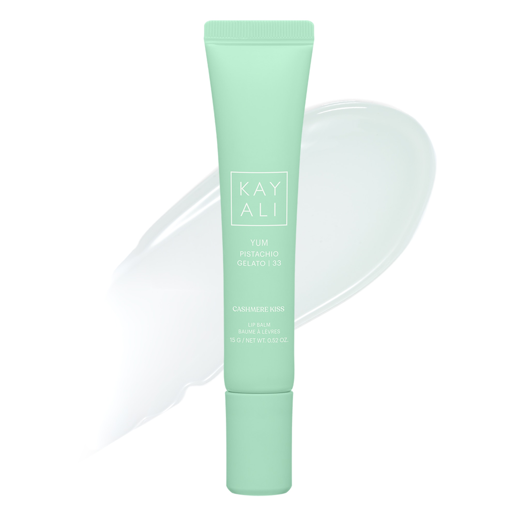 KAYALI YUM PISTACHIO GELATO|33 CASHMERE KISS LIP BALM (B&Aacute;LSAMO LABIAL HIDRATANTE)