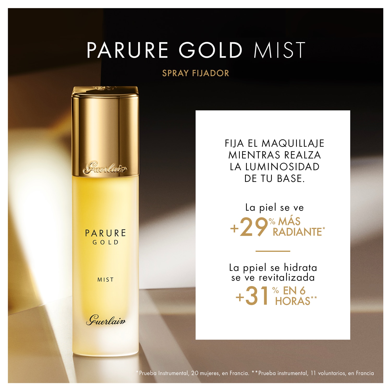 PARURE GOLD MIST - SPRAY FIJADOR DE MAQUILLAJE