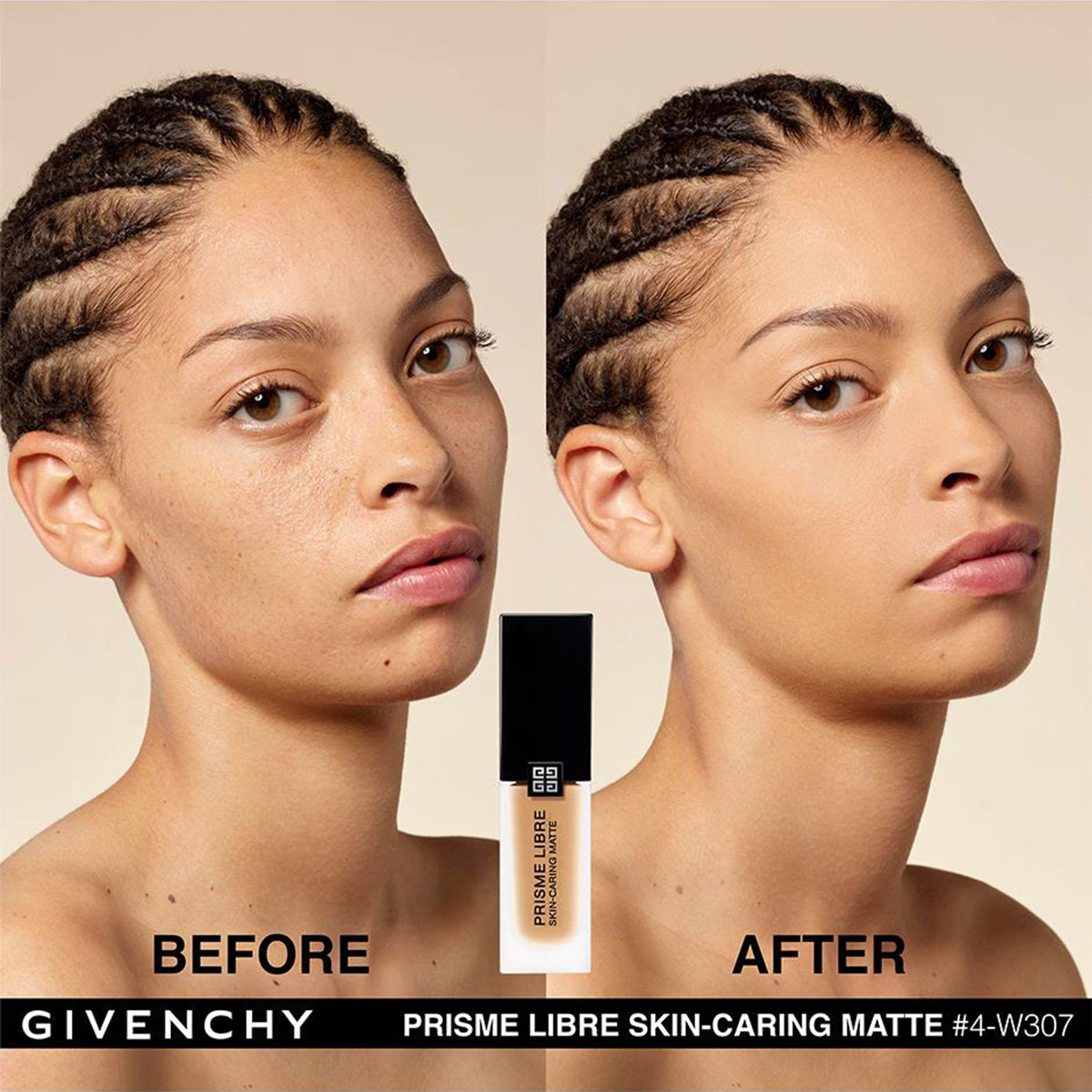 PRISME LIBRE SKIN-CARING MATTE BASE DE MAQUILLAJE LÍQUIDA (BASE HIDRATANTE PARA EL CUIDADO DE LA PIEL)