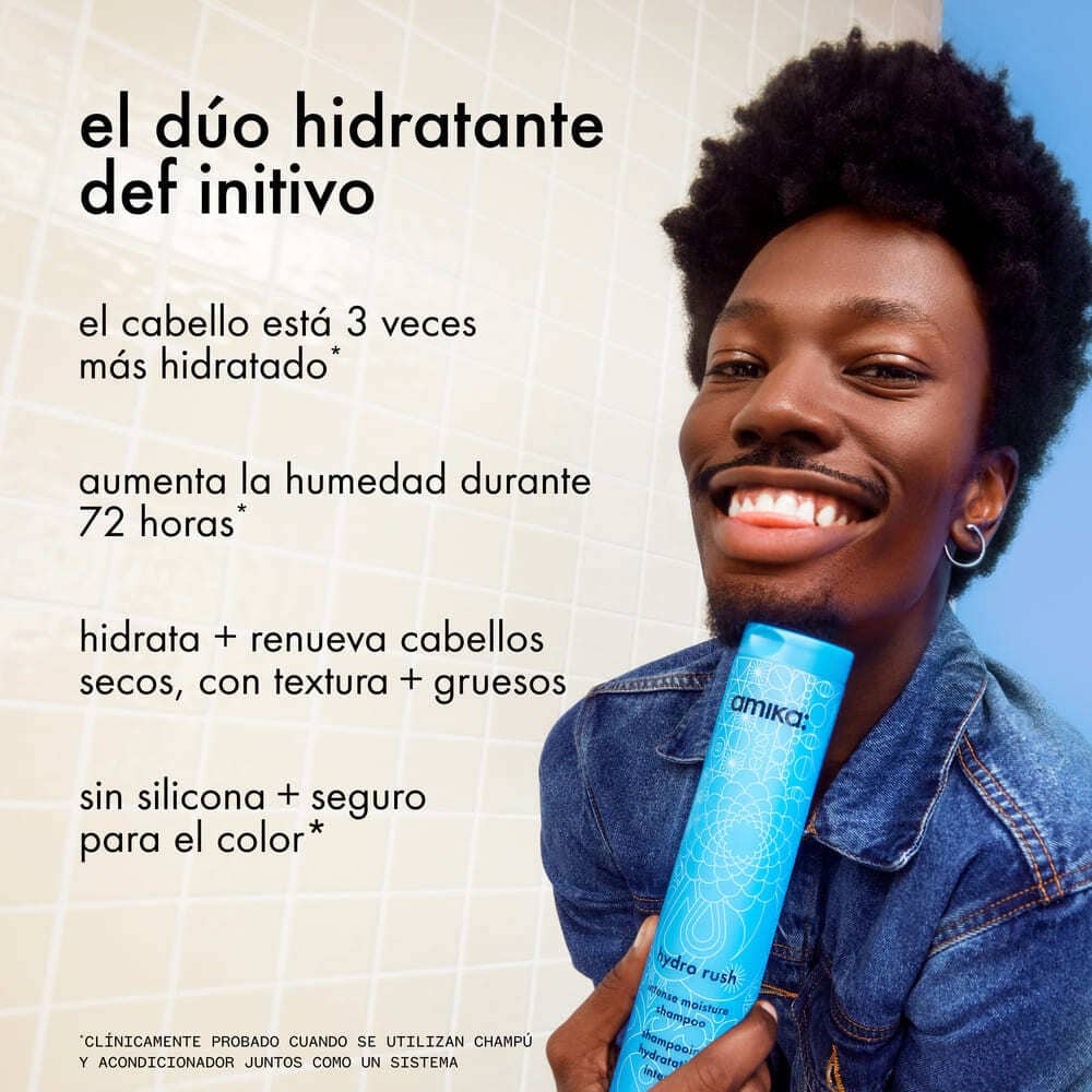 HYDRO RUSH INTENSE MOISTURE SHAMPOO WITH HYALURONIC ACID (SHAMPOO HIDRATANTE CON &Aacute;CIDO HIALUR&Oacute;NICO)