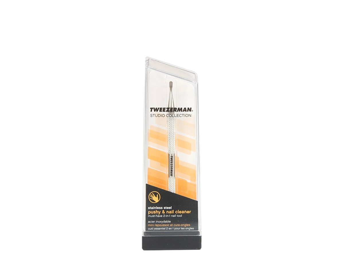 PUSHY AND NAIL CLEANER (REMOVEDOR DE CUTÍCULA DE ACERO INOXIDABLE)
