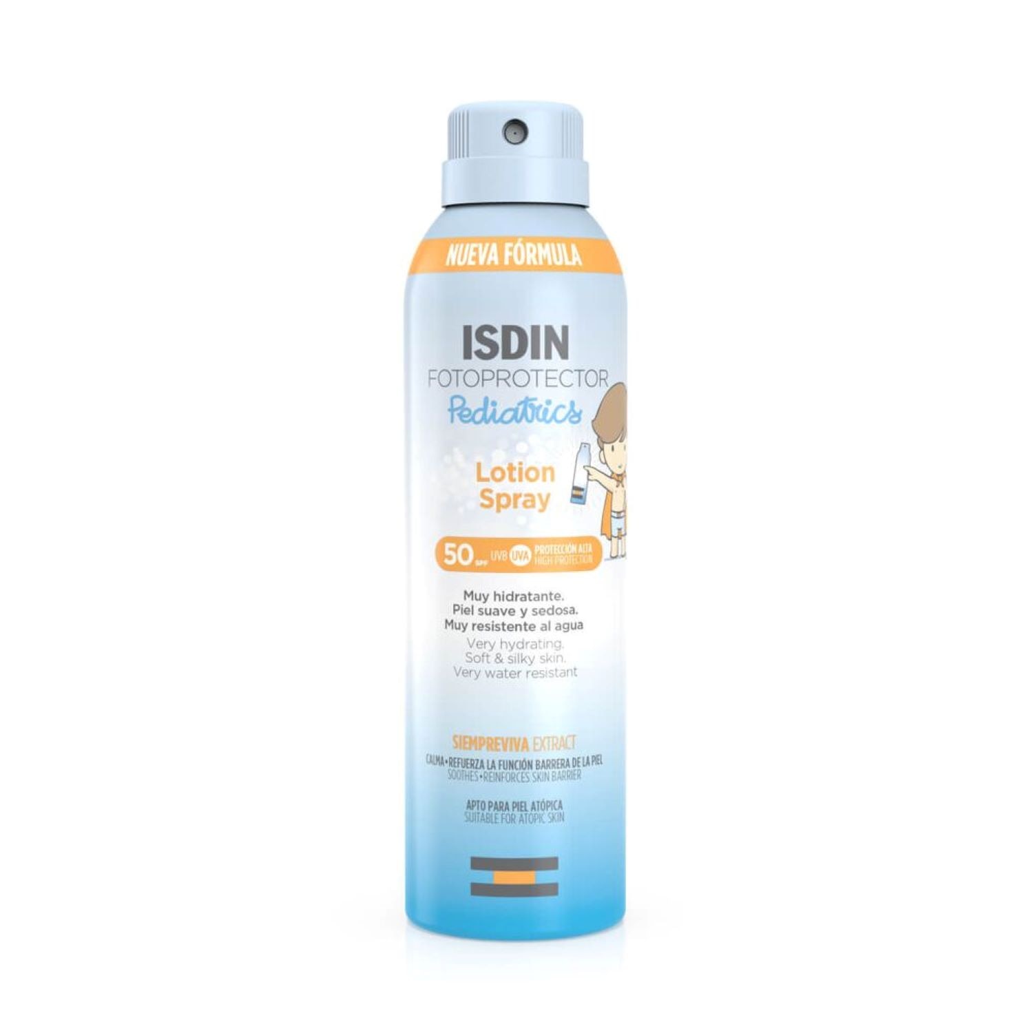 fp isdin 50 loción spray pedi (bloqueador solar en spray)