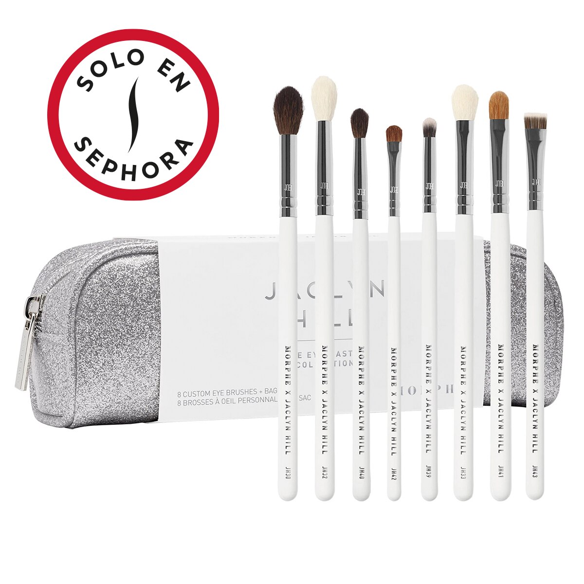 MORPHE X JACLYN HILL THE EYE MASTER COLLECTION (8 BROCHAS PARA OJOS PERSONALIZADAS + BOLSA) DE