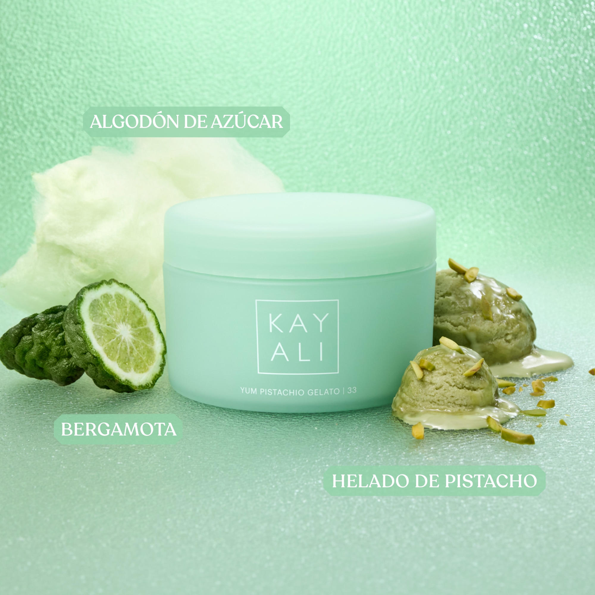 YUM PISTACHIO GELATO|33 SILK SOUFFL&Eacute; BODY CREAM (CREMA CORPORAL BATIDA)