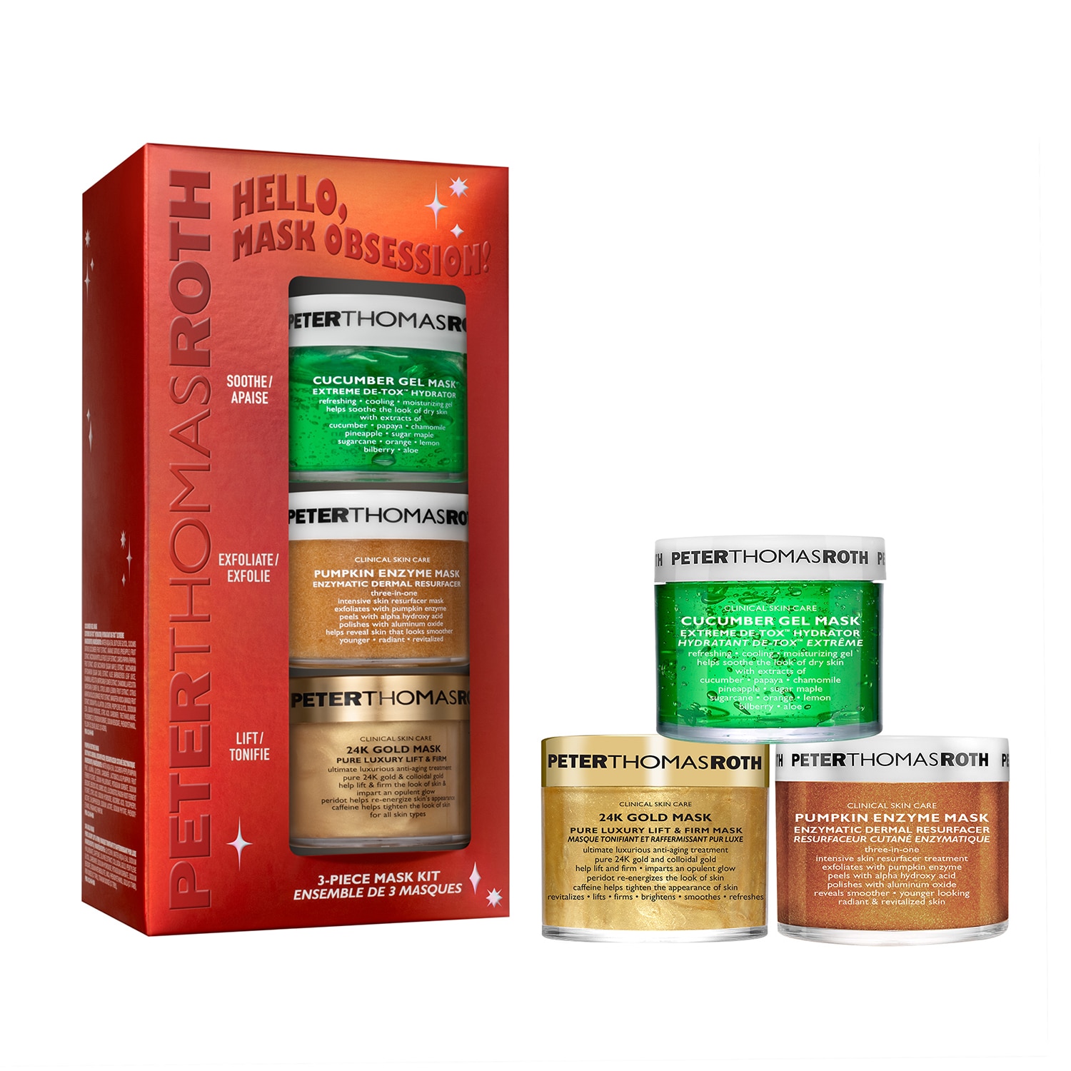HELLO, MASK OBSESSION! (SET DE MARCARILLAS PARA EL ROSTRO)
