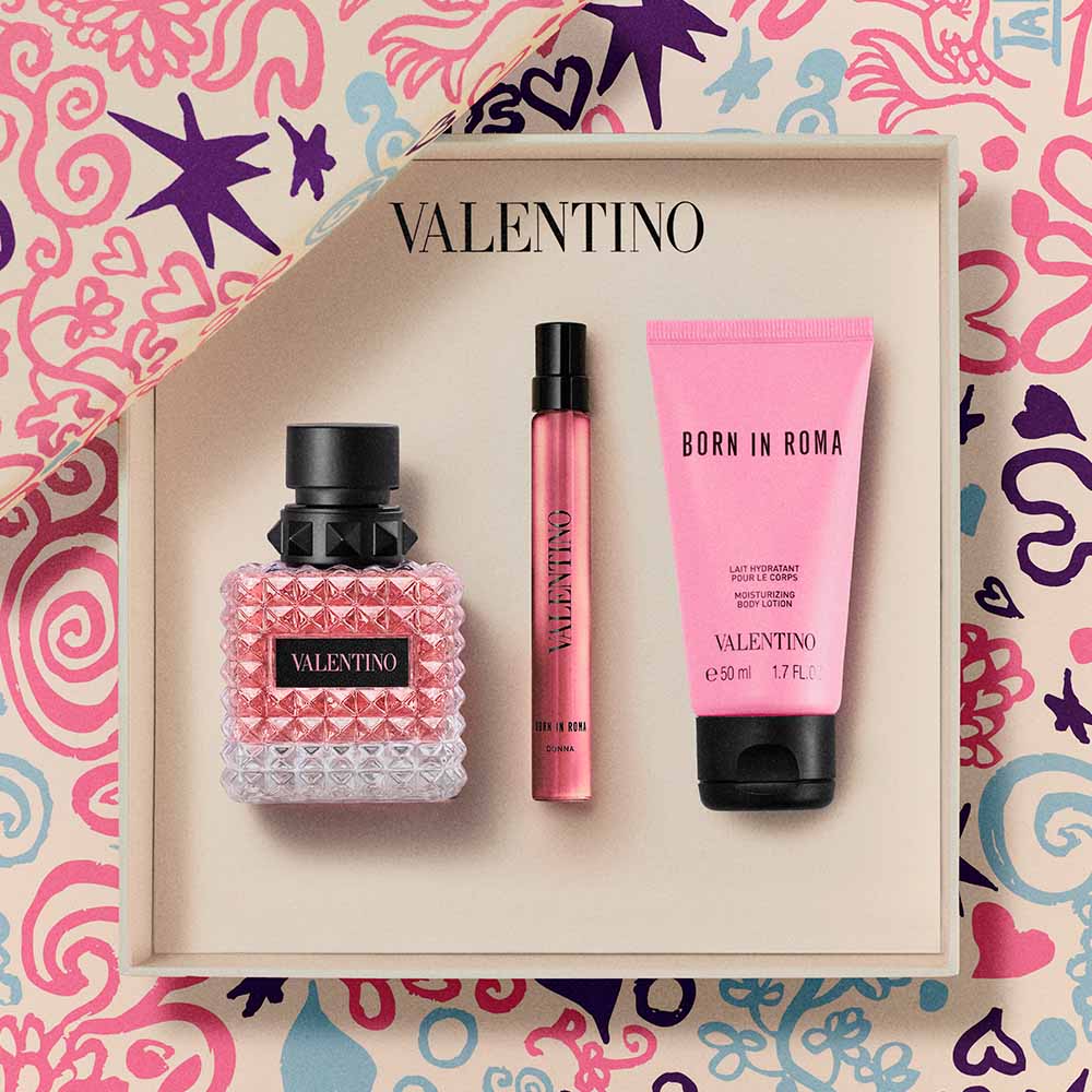 SET BORN IN ROMA DONNA EAU DE PARFUM