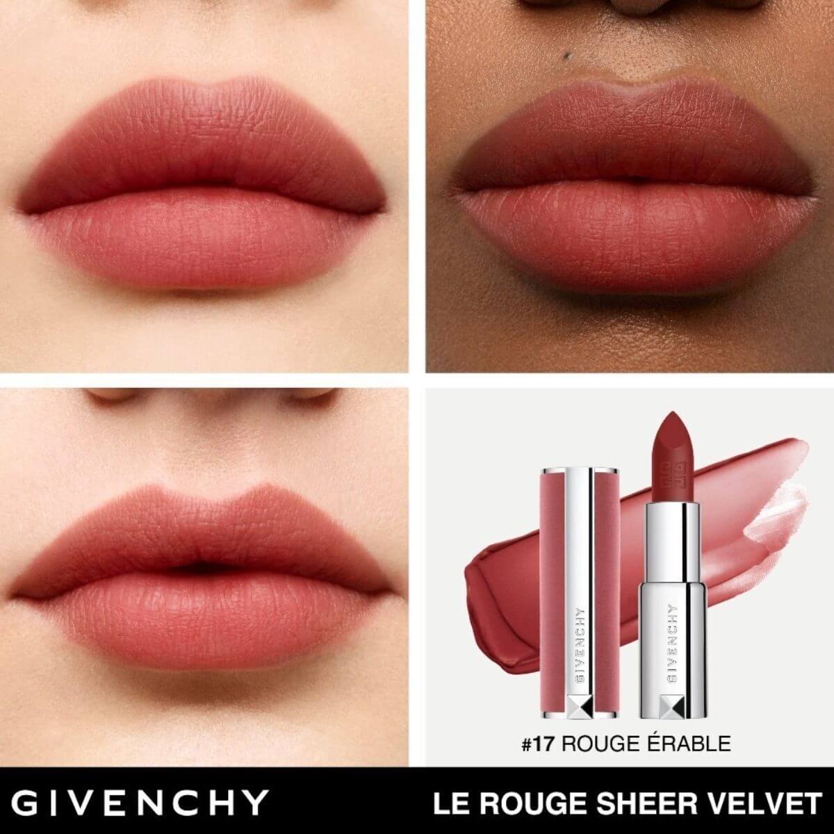 LE ROUGE SHEER VELVET LIPSTICK DE GIVENCHY (LABIAL MATE DE EFECTO DIFUMINADO Y LARGA DURACIÓN )