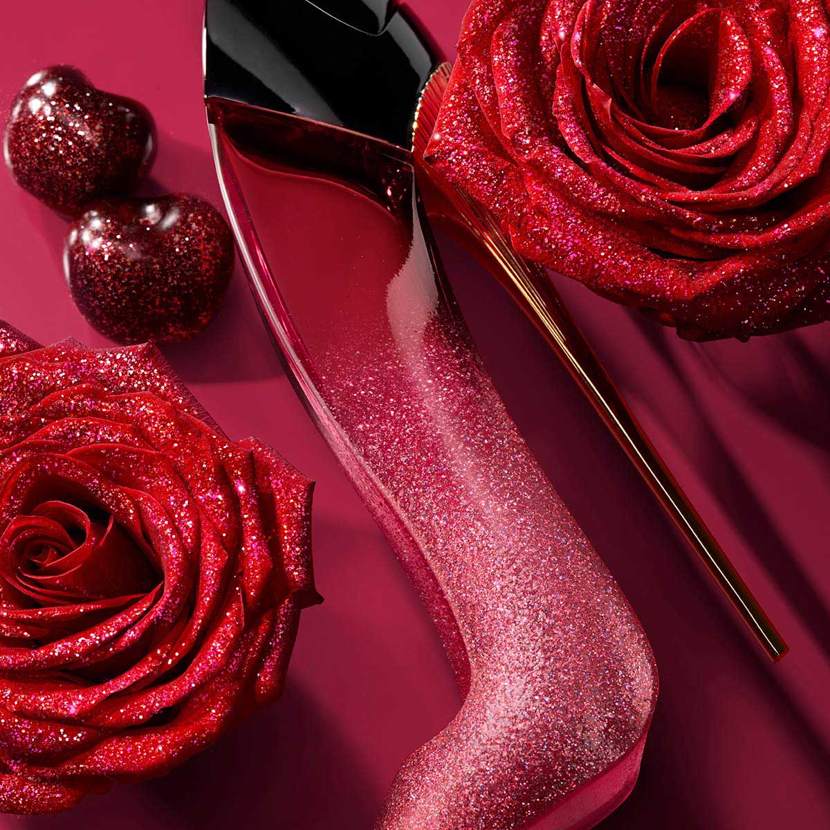 Perfume En Forma De Zapato Rosado META-BOSEM Juego De Piezas De