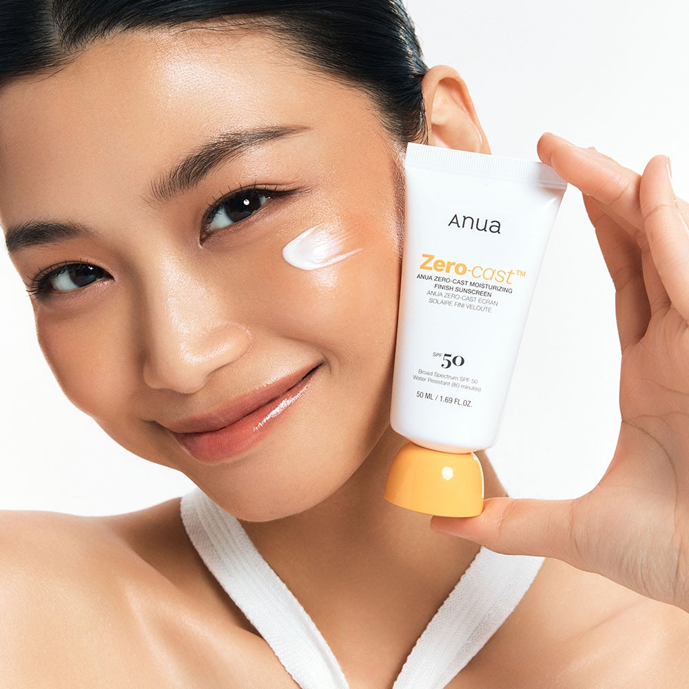 ANUA ZERO-CAST MOISTURIZING FINISH SUNSCREEN (PROTECTOR SOLAR SPF 50 RESISTENTE AL AGUA)
