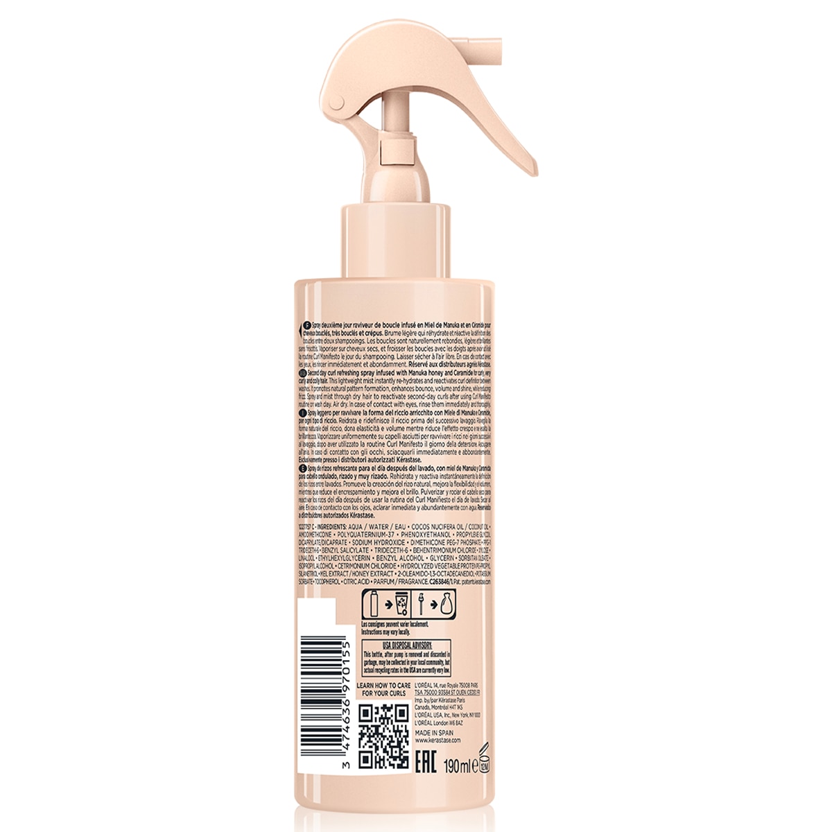 CURL MANIFESTO REFRESH ABSOLU  (SPRAY PARA CABELLO)