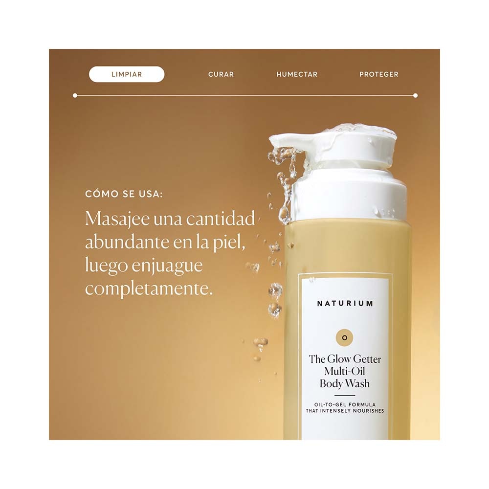THE GLOW GETTER MULTI-OIL BODY WASH MINI (JAB&Oacute;N CORPORAL CON M&Uacute;LTIPLES ACEITES MINI)