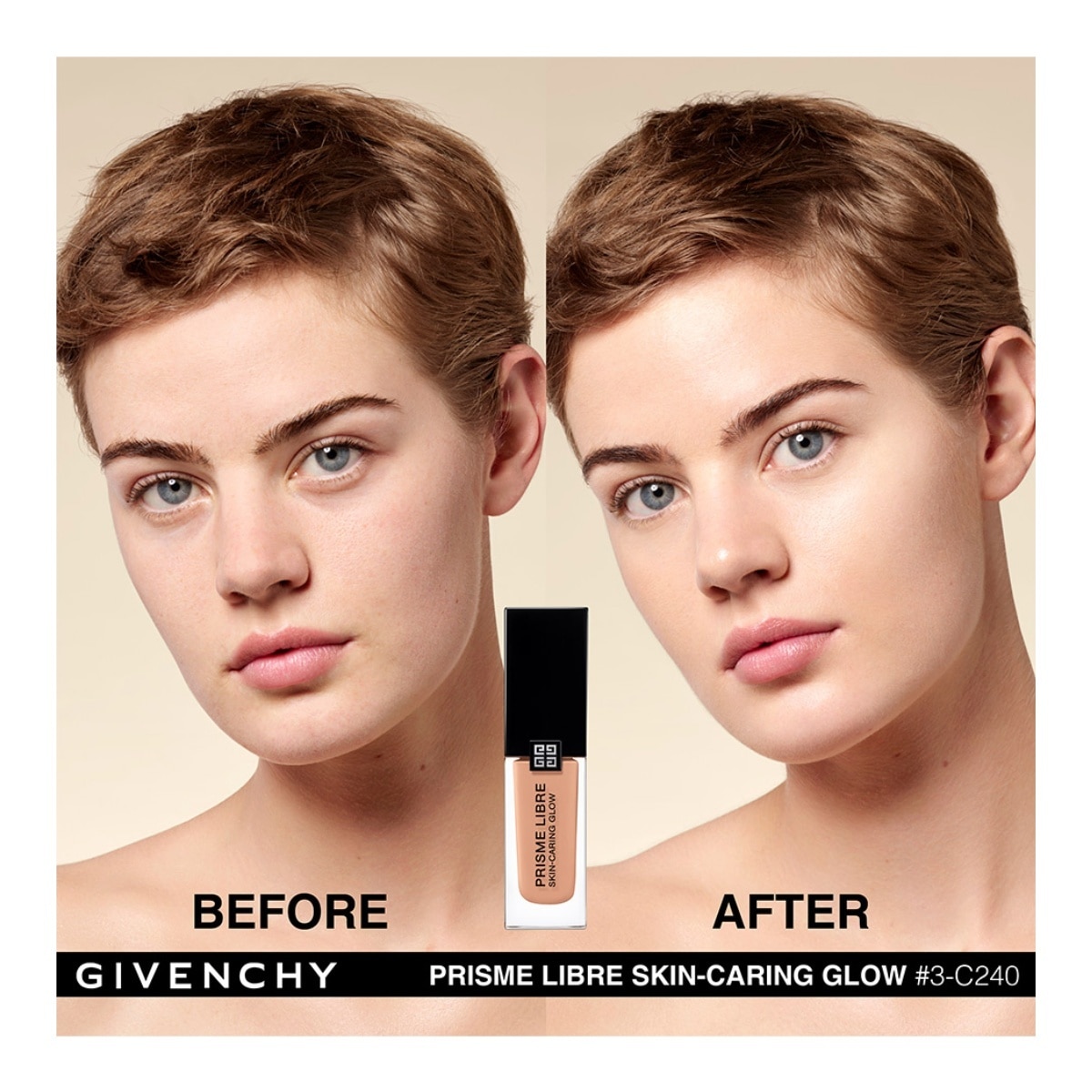 PRISME LIBRE SKIN-CARING GLOW BASE DE MAQUILLAJE LÍQUIDA (BASE HIDRATANTE AL CUIDADO DE LA PIEL)