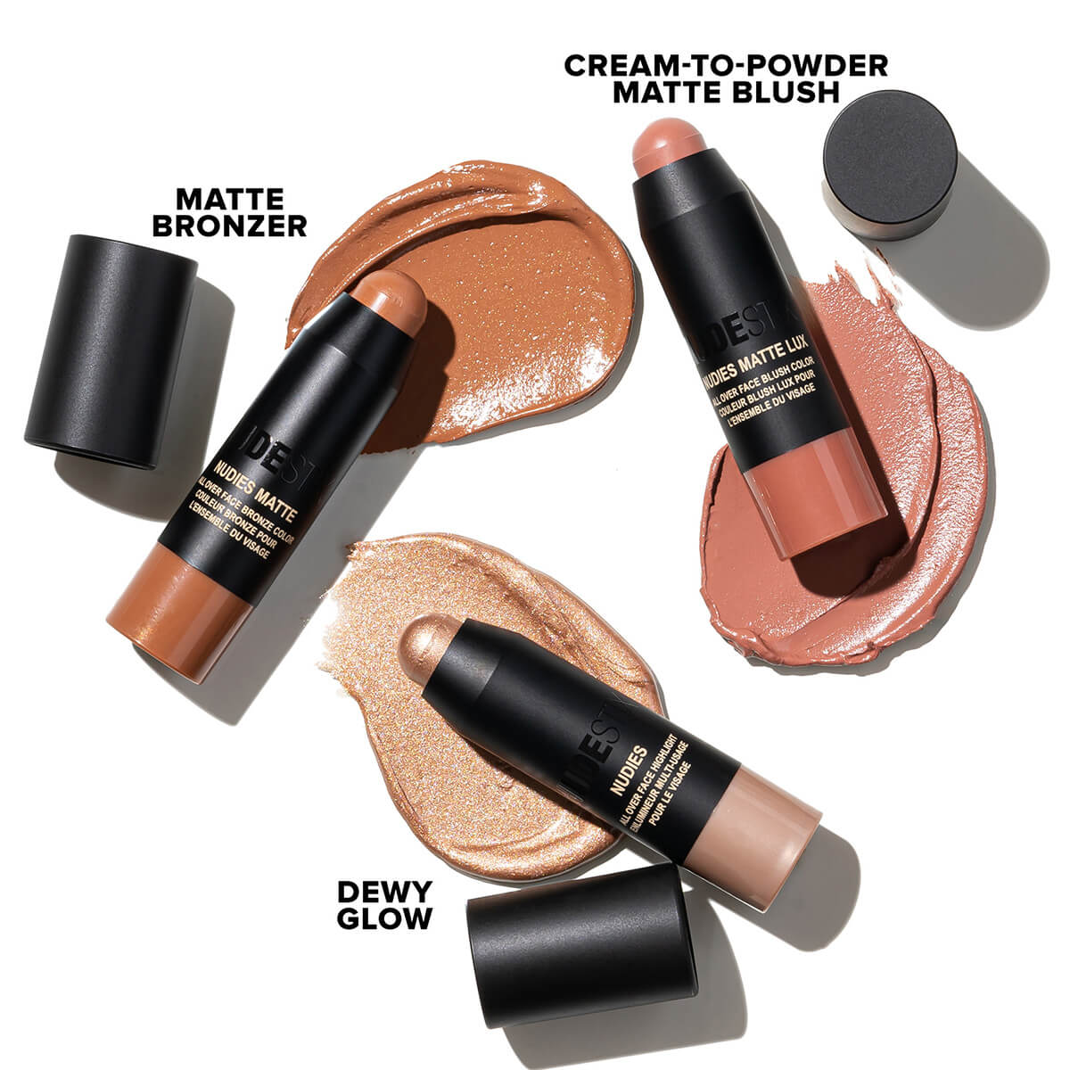 SOFT & WARM NUDES - MINI 3 PCS KIT (MINI KIT DE ILUMINADOR, RUBOR Y BRONCEADOR)